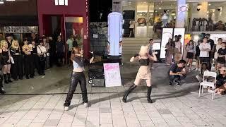 HONGDAE K-POP FOREIGN DUO BUSKING - [IVE] I Am