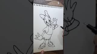 How to Draw Daisy Duck।Draw with Dhruba