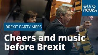 Watch: Brexit Party MEPs leave Brussels for the last time