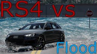 BeamNG Drive RS4 vs Flood