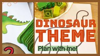 Planning dinosaur themed preschool activities