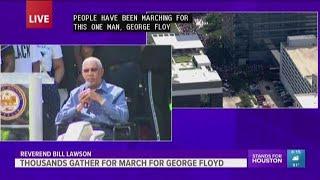 Rev. Bill Lawson speaks at George Floyd rally at Houston City Hall