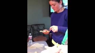 The ladies making tamales