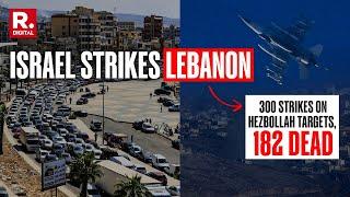 IDF Video Shows Airstrikes On 'Infrastructure of Hezbollah Built Up' In Lebanon, 100 Killed | Israel