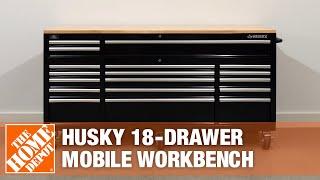 Husky 18-Drawer Mobile Workbench | The Home Depot with @Foureyes.Furniture