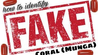 how to identify FAKE munga (coral) #नकली मूंगा कैसे पहचाने #@mygemsworld1883