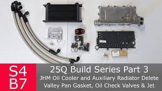 JHM Oil Cooler & Auxiliary Rad Delete Install | Valley Pan Replacement | Audi S4 4.2 B7