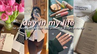 VLOG: a day in my life, run errands with me, staying productive, & relaxing night in my life!