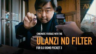 Cinematic videos for the DJI Pocket 3 with Ulanzi PK01 - ND Filters