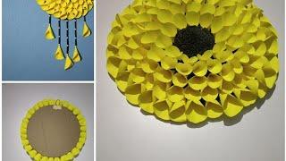 Wallmate | Paper Wallmate | Paper Flower Wall hanging craft ideas |#deeps artncraft #satisfying