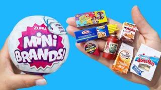 Unboxing mini brands and How to make Diy miniature crafts