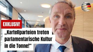 EXKLUSIV: „Kartellparteien treten parlamentarische Kultur in die Tonne!“ | Björn Höcke (AfD)