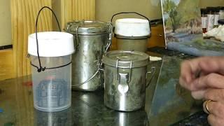 Mineral Spirits Containers - Turps Jars