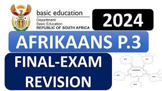 P.3 AFRIKAANS  GRADE 12 FINAL EXAM PREPARATION :  SCOPE AFRIKAANS P.3[THUNDEREDUC]