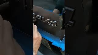 Painting Car Emblems using Plasti dip