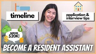 HOW TO BECOME A RESIDENT ASSISTANT: RA Timeline, Application, and Interview Tips (UC Berkeley)