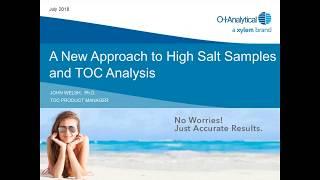 A New Approach to High Salt Samples and TOC Analysis Webinar