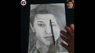 Priya Prakash Realistic Sketch | D Art | #shorts #priyaprakash #viral