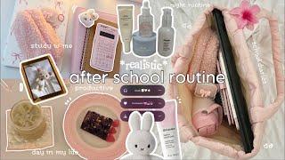 *realistic* AFTER SCHOOL ROUTINE ˚⋆𖦹.ᡣ𐭩˚|| productive, homework, studying, cozy night routine