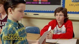 Georgie Cheated on his Test | Young Sheldon