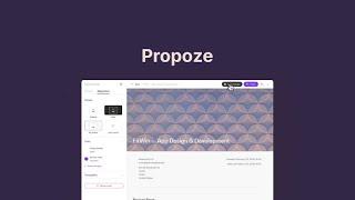 Propoze Lifetime Deal - Fast-track sales with beautiful, fast, and smart proposals