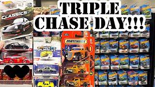 DOUBLE SUPER CHASE FIND! GREENLIGHT RAW! HOT WHEELS PEG HUNTING 2024 A CASE DUMP BIN CARS PORSCHES!!