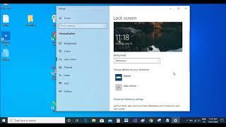 How to change Windows 10 lock screen and time settings