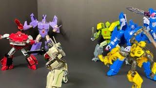 Transformers stop motion Decepticons vs Autobots #transformersstopmotion