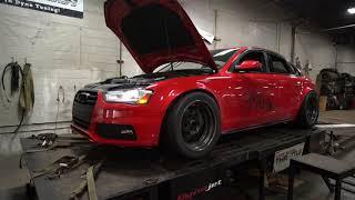 APR STG2 Widebody B8S4 on the dyno. Wild auto-X setup with 345 series tires!!!