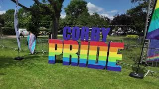 Corby Pride walk 2024.... footage Graham Butlin and Ian Bateman.....