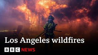 LA fires: Death toll from wildfires rises to 10, officials say | BBC News