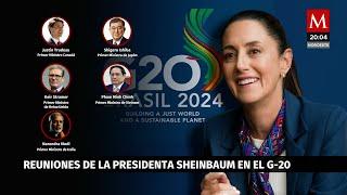 Claudia Sheinbaum se reunirá con ocho líderes en el G20, incluyendo Macron y Trudeau