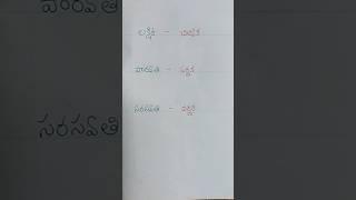 త్రిమాతలకు ఒకేలా ధ్వనించే పేర్లు ఉన్నాయి. మీకు తెలుసా?? #telugu #shorts #education #viral #name