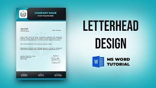 Letterhead Design in Microsoft word | Letterhead format | MS Word