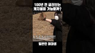 1920년에 만들어진 글러브 ㅋㅋㅋ 캐치볼이 가능할지 실험 해봤습니다 ㅋㅋㅋ