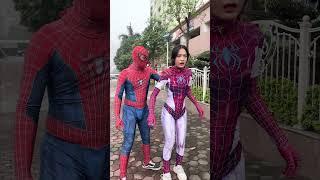 Spider-girl was tricked by Joker, causing Spider-Man to misunderstand️  #spideylife #shorts