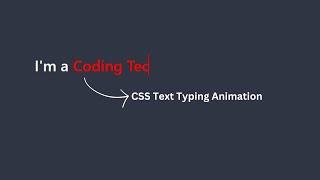 Text Animation In CSS | Multiple Text Typing Animation