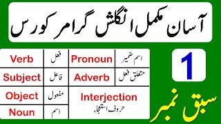 Full English Grammar Course in Urdu | English Grammar full Course | Class 1 | @AWEnglish