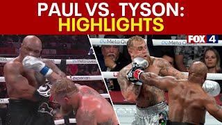 Jake Paul vs. Mike Tyson fight: HIGHLIGHTS