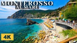 ITALY - CINQUE TERRE, MONTEROSSO AL MARE WALKING TOUR 2022 [4K]