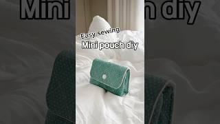 뒤집기만 하면 끝나는 쉬운 입체 미니파우치 만들기️ 3D mini pouch #diy