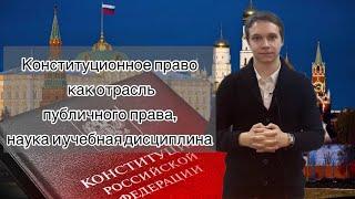 Лекция 1. Конституционное право как отрасль публичного права, наука и учебная дисциплина.