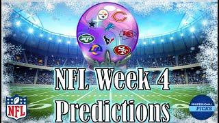 NFL Week 4 Predictions | Week 4 NFL Picks and Bets 2024