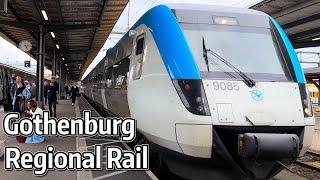 ⁴ᴷ⁶⁰ Regional Train leaving Gothenburg Central Station (Sweden)