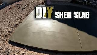 Simple 12' x 16' Shed Slab