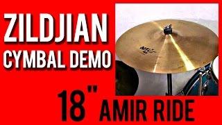 Zildjian AMIR 18" Ride Demo - Lowercase Logo Cymbal