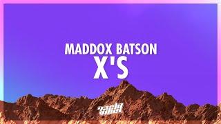 Maddox Batson - X's (Lyrics) | dancing with these x's on our hands (432Hz)