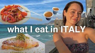 what I eat in a day living in ITALY 