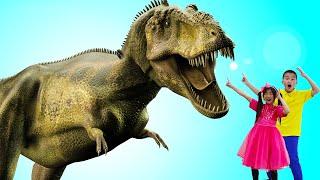 Emma & Andrew Learn About Dinosaurs | Education Video for Kids