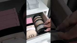 Organizing my makeup collection #organization #aesthetic #home #cleaning